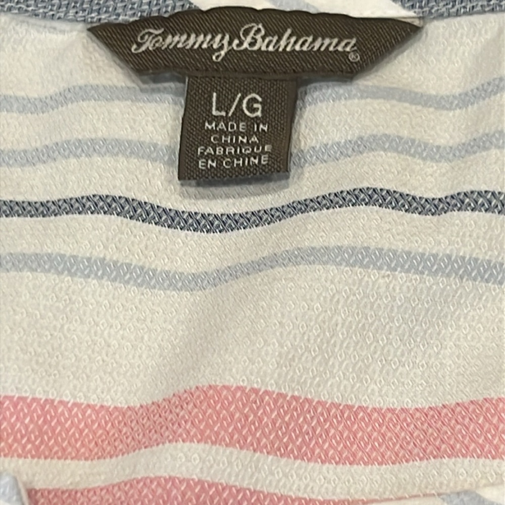 Tommy Bahama Blue and Pink Striped Dress - Picture 8 of 13